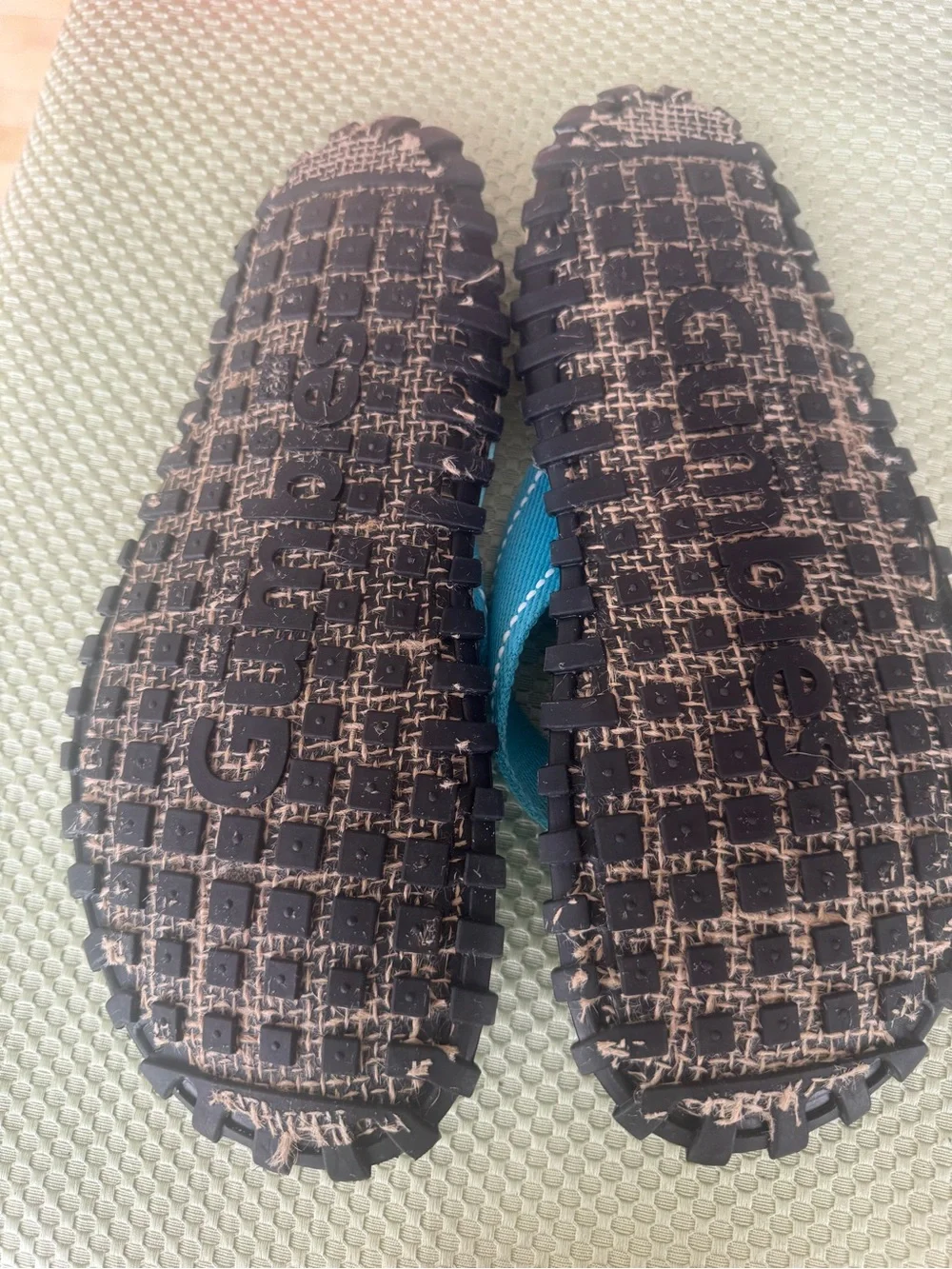 Gumbies Teal Ocean Wave Islander Men’s 8/9 Flip Flops NWOT